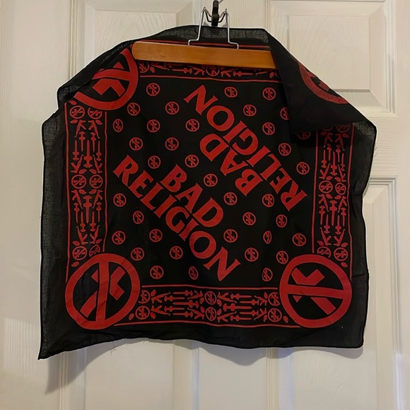 Other - Rare Bad Religion black and red bandana old school punk skater